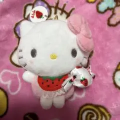 希少 タグ有 キティ イチゴ ジャム マスコット ぬいぐるみ サンリオ