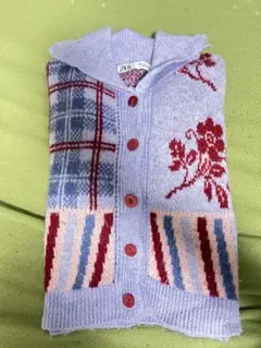 ZARA ラベンダー 長袖ニットセーター