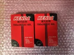 新品 KENDA 700x28/32C 60L インナーチューブ 2個セットのサムネイル