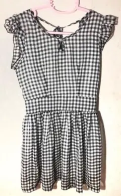 【新品】《evely》ギンガムチェックワンピース