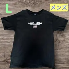 【ハワイ限定】ABC STORE USA SPORTSWEAR Tシャツ 黒 L