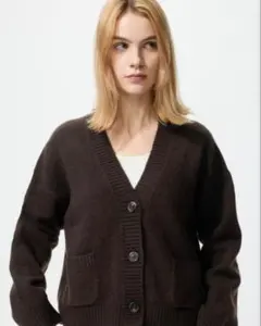 UNIQLO ユニクロ ￼スフレヤーンショートカーディガン