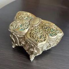 アンティーク 蝶々型アクセサリー入れ 小物入れ 昭和レトロ