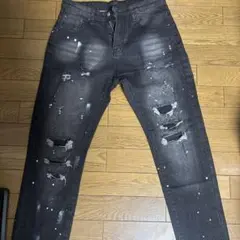 ダメージジーンズ 未使用　Sより大きめ 生地の質もいい感じです！