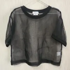 CIAOPANIC TYPY シアー Tシャツ ブラック サイドスリット