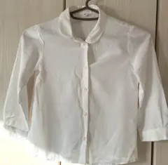 ホワイト 長袖シャツ 110サイズ