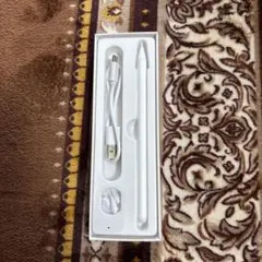 iPad対応 充電式タッチペン ホワイト