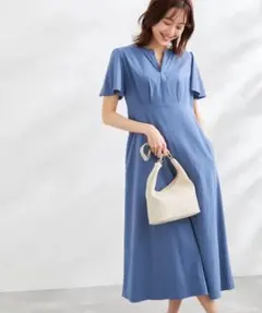 ROPÉ PICNIC キーネックきれいめワンピース