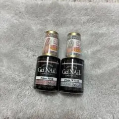 匿名配送　セリア　プリズムピンク　プリズムホワイト　　ジェルネイル