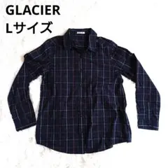 3154 GLACIER グラシア チェック柄 長袖 シャツ L 秋服 春服