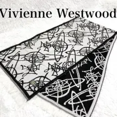 Vivienne Westwood 大判 イタリア製 マフラー オーブ ロゴ総柄