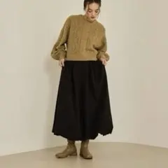 OLUN long balloon skirt / black Sサイズ