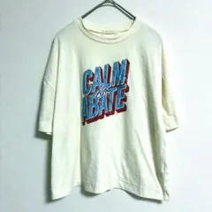 エヘカソポ ehka sopo ロゴプリント Tシャツ アイボリー フリーサイズ