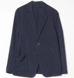ESTNATION テーラードジャケット紺色ストライプ柄
