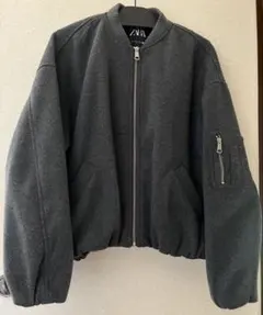 ZARA MA-1ジャケット Mサイズグレー