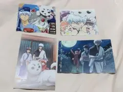 銀魂　イラストカード　4枚セット 坂田銀時　神楽