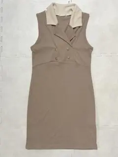 Vida Roseo キャバクラ ドレス ワンピース タイト ボタン 襟