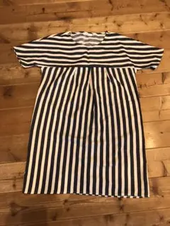 ストライプ　チュニックワンピース　美品