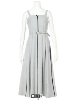 新品✨アプワイザーリッシェ ワンピース ベルト付パイピングジャンスカ