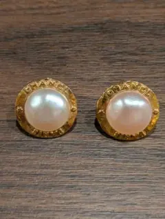 CHANEL シャネル イヤリング ヴィンテージ フェイクパール 刻印あり