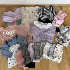 キッズ服セット ピンク 紫 子ども服　女の子100 まとめ売り　アプレレクール