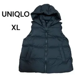 美品⭐︎UNIQLO ウルトラライトダウンベスト黒XLフード付