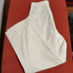 ユニクロ リネンブレンドタックワイドパンツ