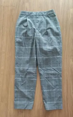 LEPSIM 美脚チェックテーパードパンツ Sサイズ