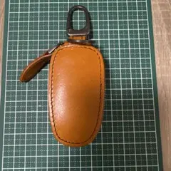 レザー キーケース ジッパー式