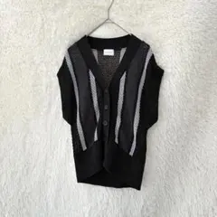 グリーンレーベル リラクシング透かし編みニットベスト 春夏