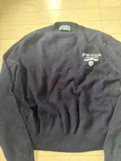 PRADA ネイビー クルーネックセーター M
