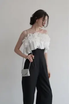 サロペット・オーバーオール・オールインワン acka original fringe all in one サロペット・オーバーオール・オールインワン acka original