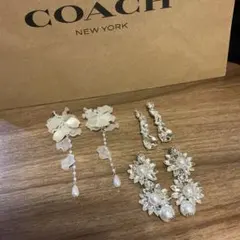 フラワーデザイン イヤリング 結婚式　前撮り　二次会　ウェディング