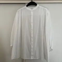 URBAN RESEARCH DOORS コットンボイルギャザーブラウス　M