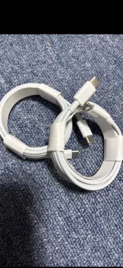ホワイト Type-C 充電ケーブル 2個セット