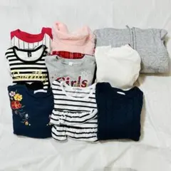 トレーナー等厚手の子供服120cm まとめ売り9着 女の子 普段着