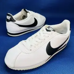 【美品】ナイキ26.5㌢コルテッツレザー パンダカラー807471-101 白黒