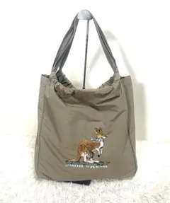 超美品　ear PAPILLONNER カンガルー刺繍　トートバッグ 現行品