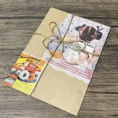 紙モノ おすそ分け 120枚以上 素材 コラージュ シール メモ 手帳