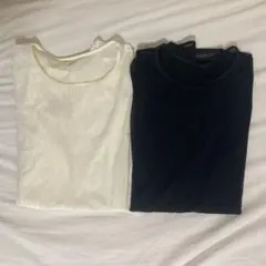 【訳あり】 ユニクロ マメクロゴウチ シアークルーネックT 2枚組 Sサイズ