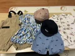 【男の子】ベビー服4点&帽子2点セット（70、80サイズ）まとめ売り セット