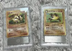 【ポケカ旧裏】マンキーとオコリザル/ポケモンジャングル(ARS鑑定,セット)