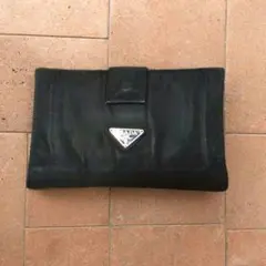 【訳あり】超薄型タイプ PRADA プラダ 長財布 黒 【レア！】のサムネイル