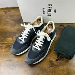 約20万円 Berluti ラティチュード スニーカー レザー×スエード 7.5 