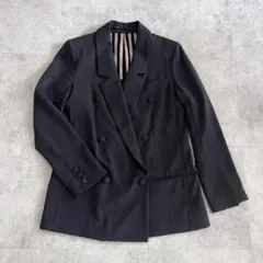 2%tokyo テーラードジャケット　薄手　おしゃれスーツ　ブラック　ジャケット