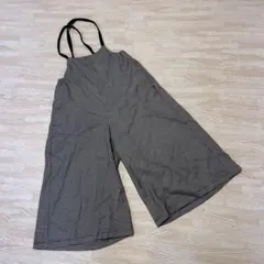 GU 千鳥格子柄 サロペット 120cm