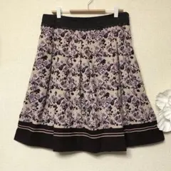 アリスバーリーL 花総柄フレアスカート　L13号　新品　定価22,000円