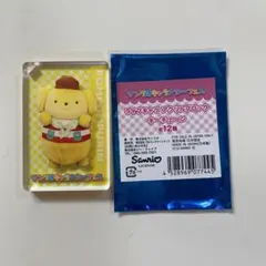 サンリオ　ポムポムプリン　アクリルブロックキーチェーン