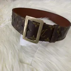 Louis Vuitton ルイビトンモノグラムレザーベルトビンテージ希少