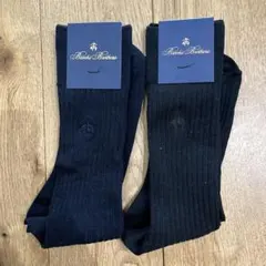 【新品】Brooks Brothers メンズ ビジネスソックス 2足セットのサムネイル